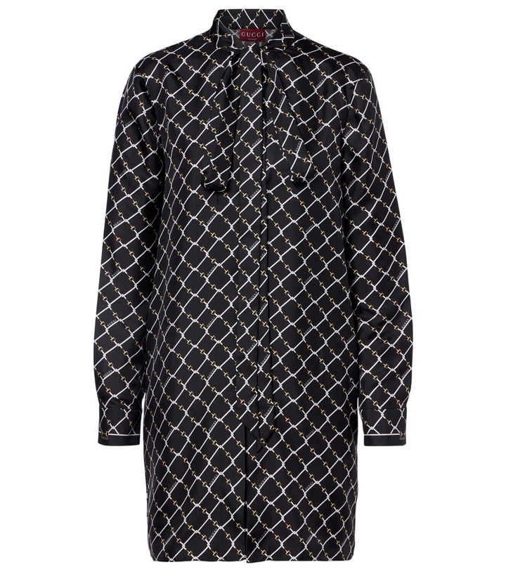 GUCCI - Wool Tweed Mini Dress Gucci