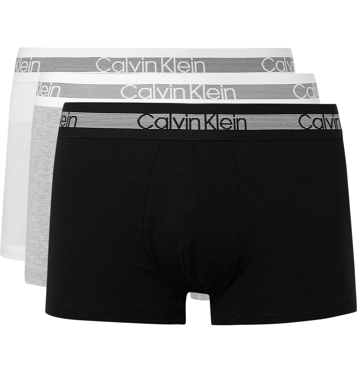 Photo: Calvin Klein Underwear - Three-Pack Stretch-Cotton Briefs - Multi