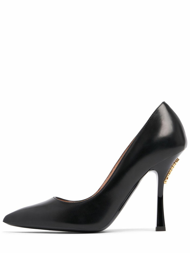 Photo: MOSCHINO 100mm Leather Pumps