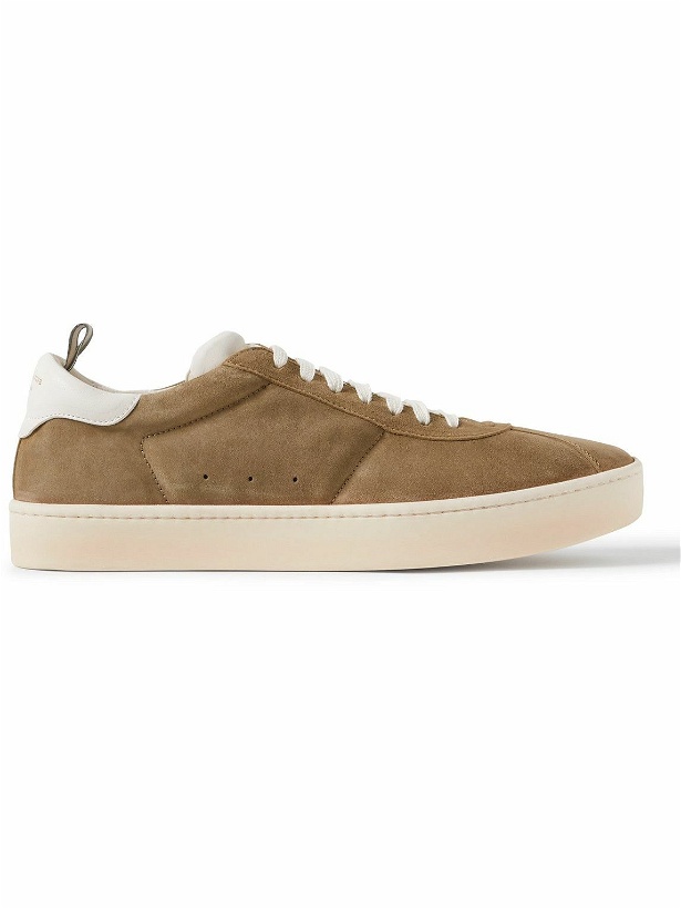 Photo: Officine Creative - Kameleon Leather-Trimmed Suede Sneakers - Brown