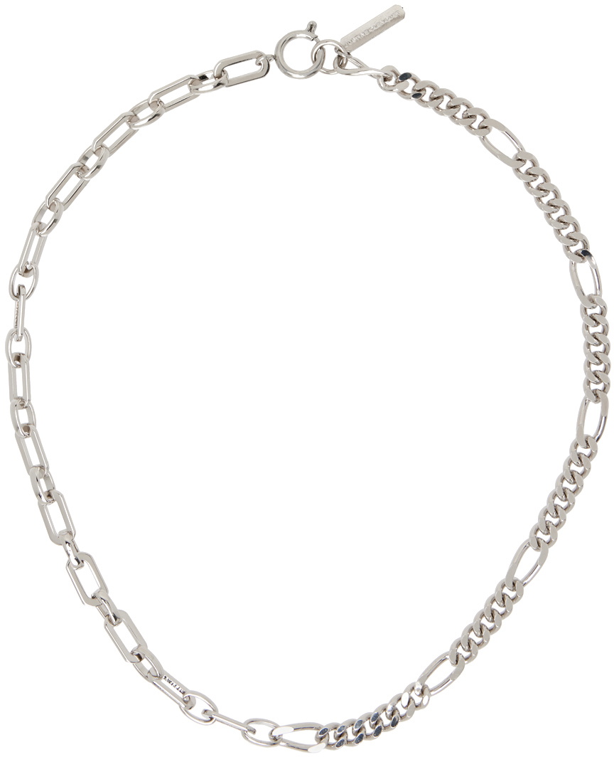 Justine Clenquet SSENSE Exclusive Silver Larry Necklace Justine Clenquet