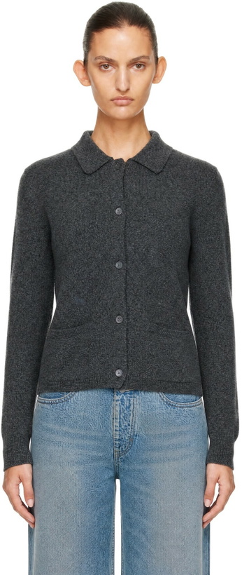 Photo: &Daughter Gray Cora Collared Cardigan