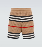 Burberry - Knitted checked shorts