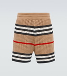Burberry - Knitted checked shorts