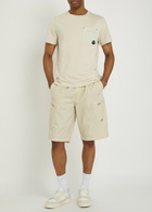 Moose Knuckles Dalon Logo Cotton T-shirt Cream