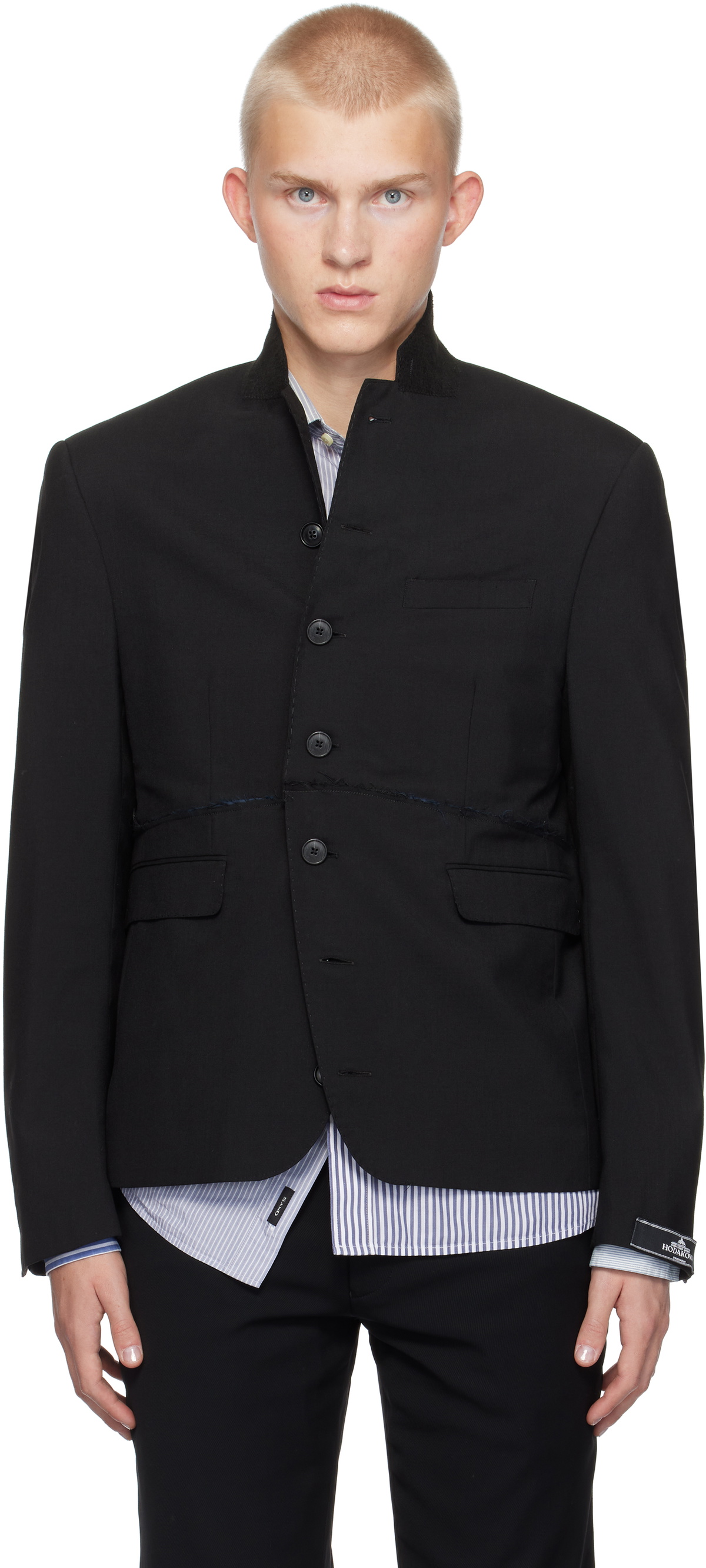 HODAKOVA Black Button Blazer