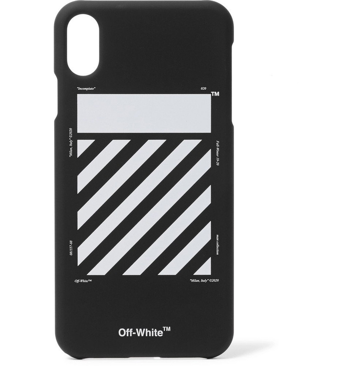 Photo: Off-White - Logo-Print iPhone XS Max Case - Black