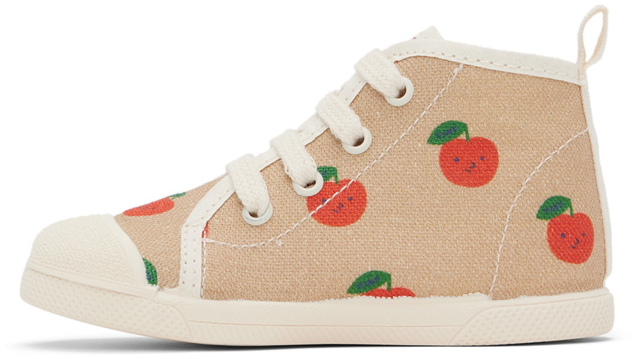TINYCOTTONS Baby Beige Apples Sneakers