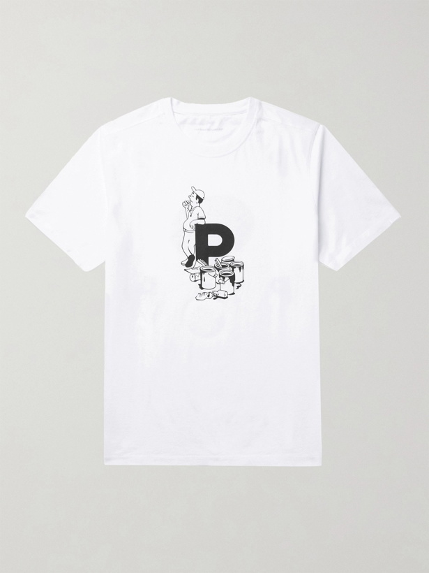 Photo: Pop Trading Company - Thomas van Rijs Printed Cotton-Jersey T-Shirt - White