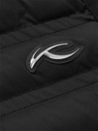 Kjus Golf - Cloudlite Logo-Appliquéd Quilted Shell Golf Gilet - Black