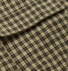 Albam - Miles Camp-Collar Checked Cotton-Flannel Shirt - Neutrals