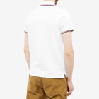 Moncler Men's Classic Logo Polo Shirt in White
