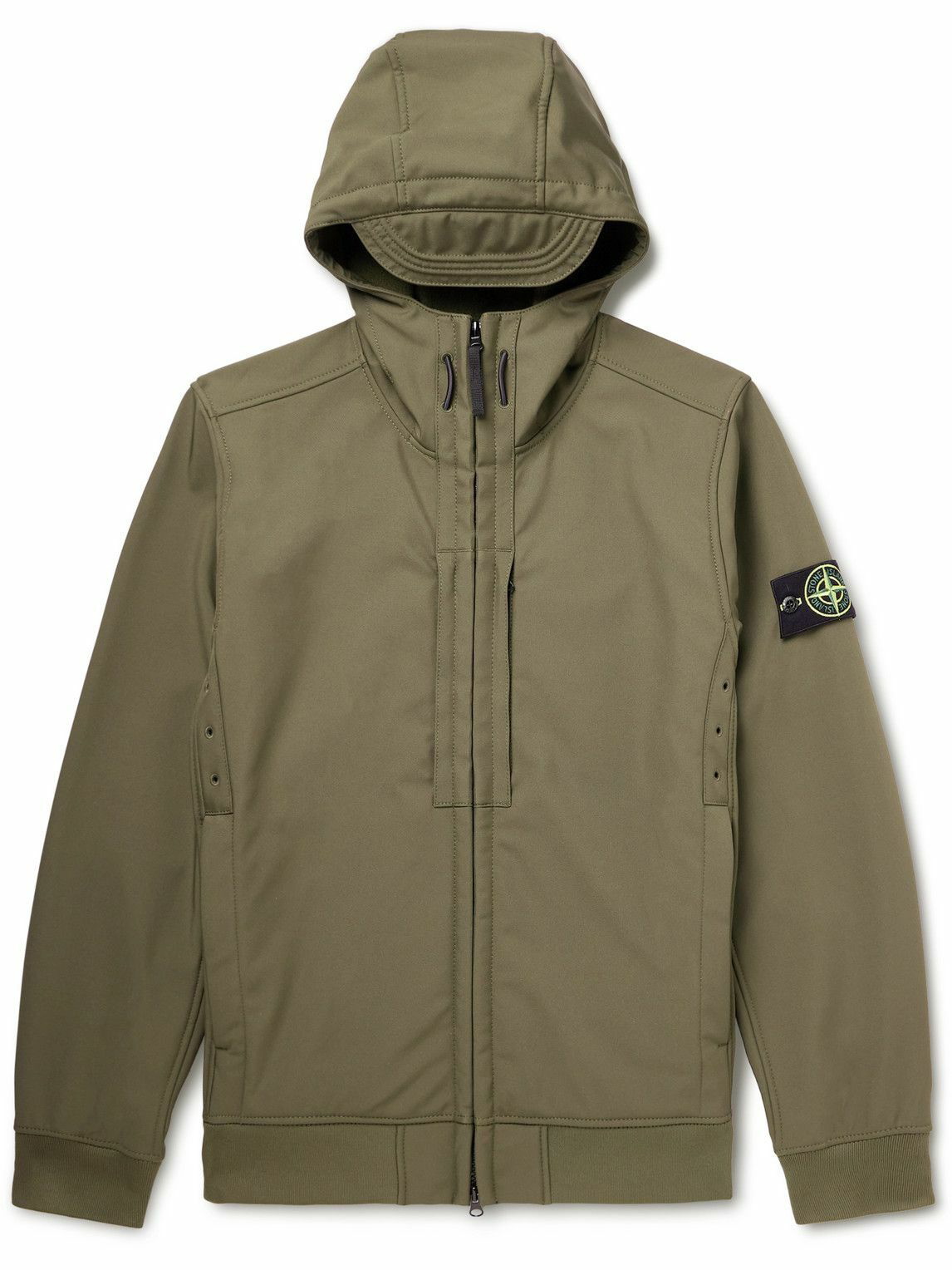 Stone Island - Logo-Appliquéd Shell Hooded Jacket - Green Stone Island