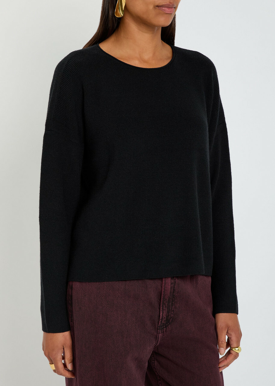 Eileen Fisher Wool-knit Jumper Black