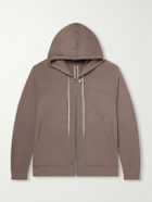 Rick Owens - Organic Cotton-Terry Zip-Up Hoodie - Gray