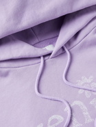 ERL - Venice Printed Cotton-Blend Jersey Hoodie - Purple