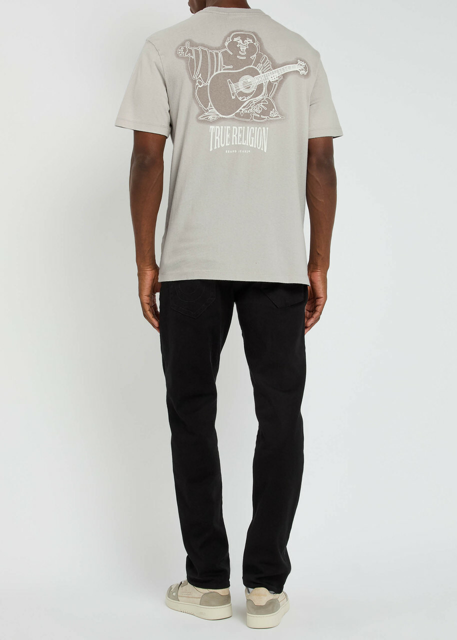 True Religion Vintage Puff Buddha Cotton T-shirt Grey