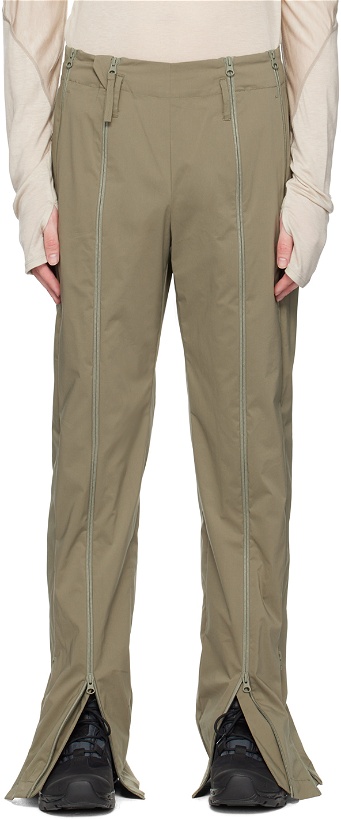 Photo: Post Archive Faction (PAF) Green Zip Trousers
