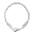 Emanuele Bicocchi Silver Flat Braided Bracelet