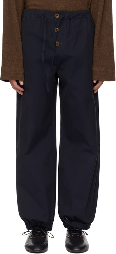 Photo: Aviva Jifei Xue Black Drawstring Lounge Pants