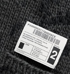 Neighborhood - Shawl-Collar Appliquéd Wool-Blend Zip-Up Cardigan - Gray