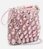Self-Portrait Mini embellished chainmail clutch