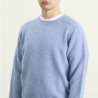 Jamieson's of Shetland Men's Jamiesons of Shetland Crew Knit in Blue Danube