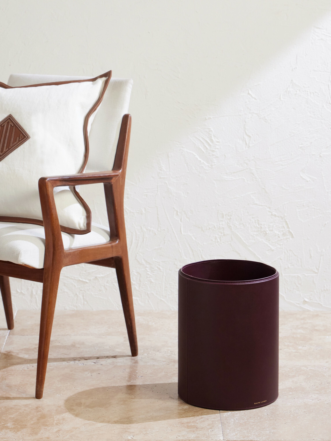 Ralph Lauren Home - Brennan Leather Waste Bin