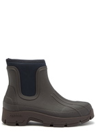 Kassl Editions X Tretorn Marie Rubber Ankle Boots Brown