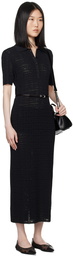 Givenchy Black Voyou Midi Dress