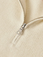 The Elder Statesman - Cashmere Half-Zip Sweater - Neutrals