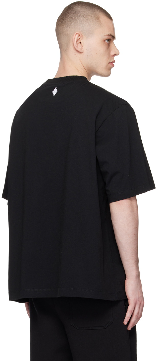 Marcelo Burlon County of Milan Black Macrame Patch T-Shirt