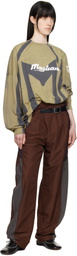 Magliano Khaki & Gray Phantom Twisted Long Sleeve T-shirt