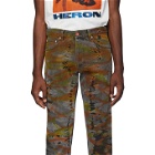 Heron Preston Black Tie-Dye Jeans