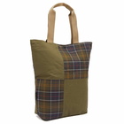 Barbour Men's Heritage+ Transport Patchwork Tote Bag in Dusky Green 