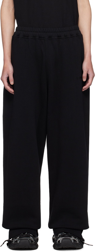 Photo: VTMNTS Black Embroidered Sweatpants