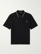 Dolce&Gabbana - Logo-Embroidered Cotton-Piqué Polo Shirt - Black