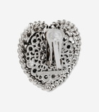 Alessandra Rich Crystal-embellished clip-on earrings