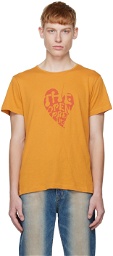 TheOpen Product SSENSE Exclusive Yellow Heart Leaf T-Shirt