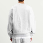 Cole Buxton Men's Mini Logo Sweatshirt in Light Grey Marl