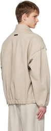 Fear of God Beige Embossed Track Jacket