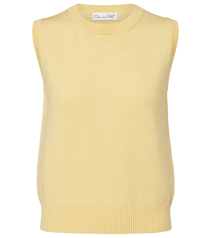 Photo: Oscar de la Renta Virgin wool sweater vest