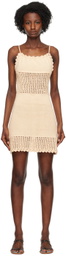 The Garment Beige Halter Minidress