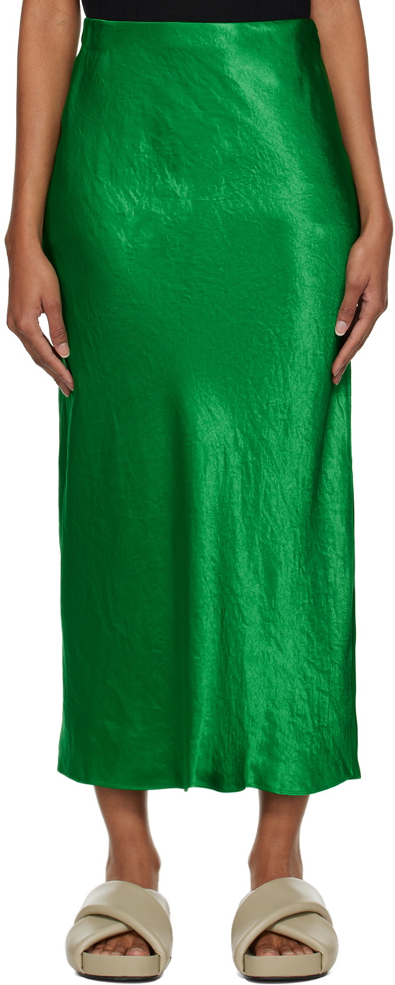 Vince Green Slip Maxi Skirt Vince