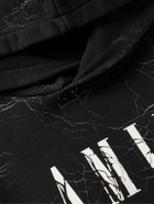 AMIRI - Logo-Print Cotton-Jersey Hoodie - Black