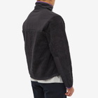 AMI Men's Heart Sherpa Zip Fleece Jacket in Black