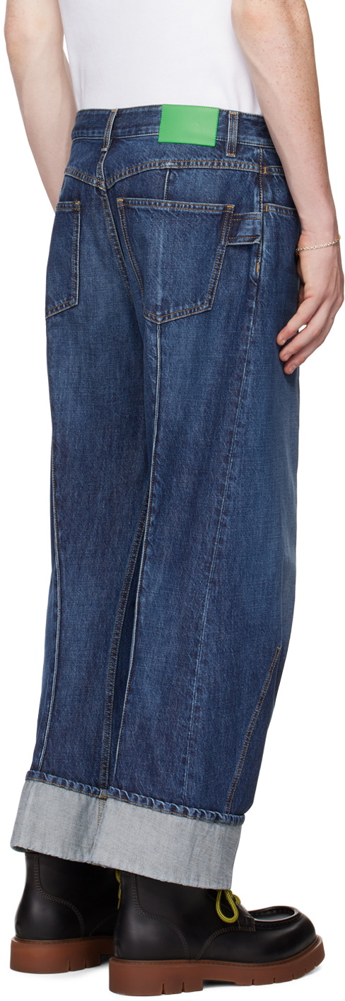 Bottega Veneta Indigo Curved Shape Jeans Bottega Veneta