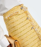 Giambattista Valli Fringed bouclé miniskirt