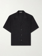 A Kind Of Guise - Samata Camp-Collar Linen Shirt - Black
