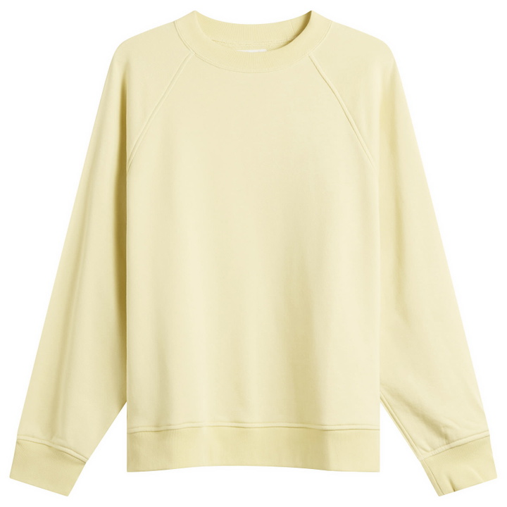 Photo: Kaptain Sunshine Men's Suvin Crewneck Sweatshirt in Lemon